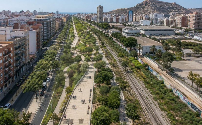 Alicante proyecta un corredor verde sobre la futura cicatriz ferroviaria liberada