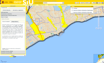 Sistema de información de suelo y urbanismo (SIU) del Ministerio de Fomento