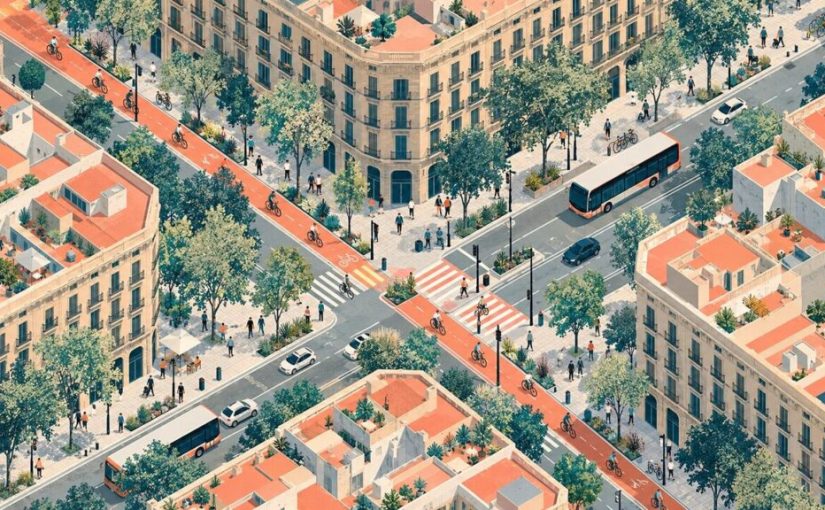 Barcelona somete a información pública el carril bici de Marina entre Ausiàs Marc y Diputació