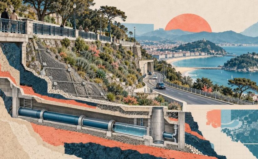 Donostia reabre el acceso a Illunbe tras estabilizar la ladera y recuperar el saneamiento
