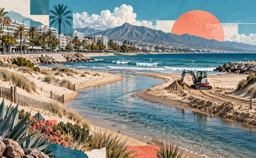 Marbella refuerza la apertura de diez desembocaduras ante el riesgo de lluvias intensas