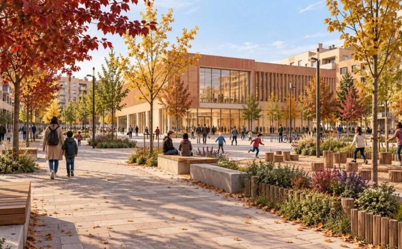 Pamplona abre a debate el espacio peatonal del futuro Civivox Lezkairu