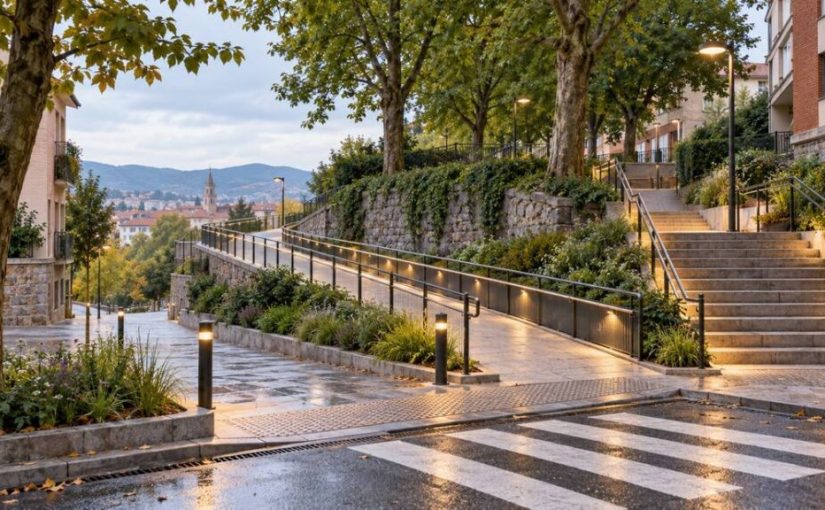 Santa Lucía elimina barreras con una rampa y nuevos itinerarios peatonales